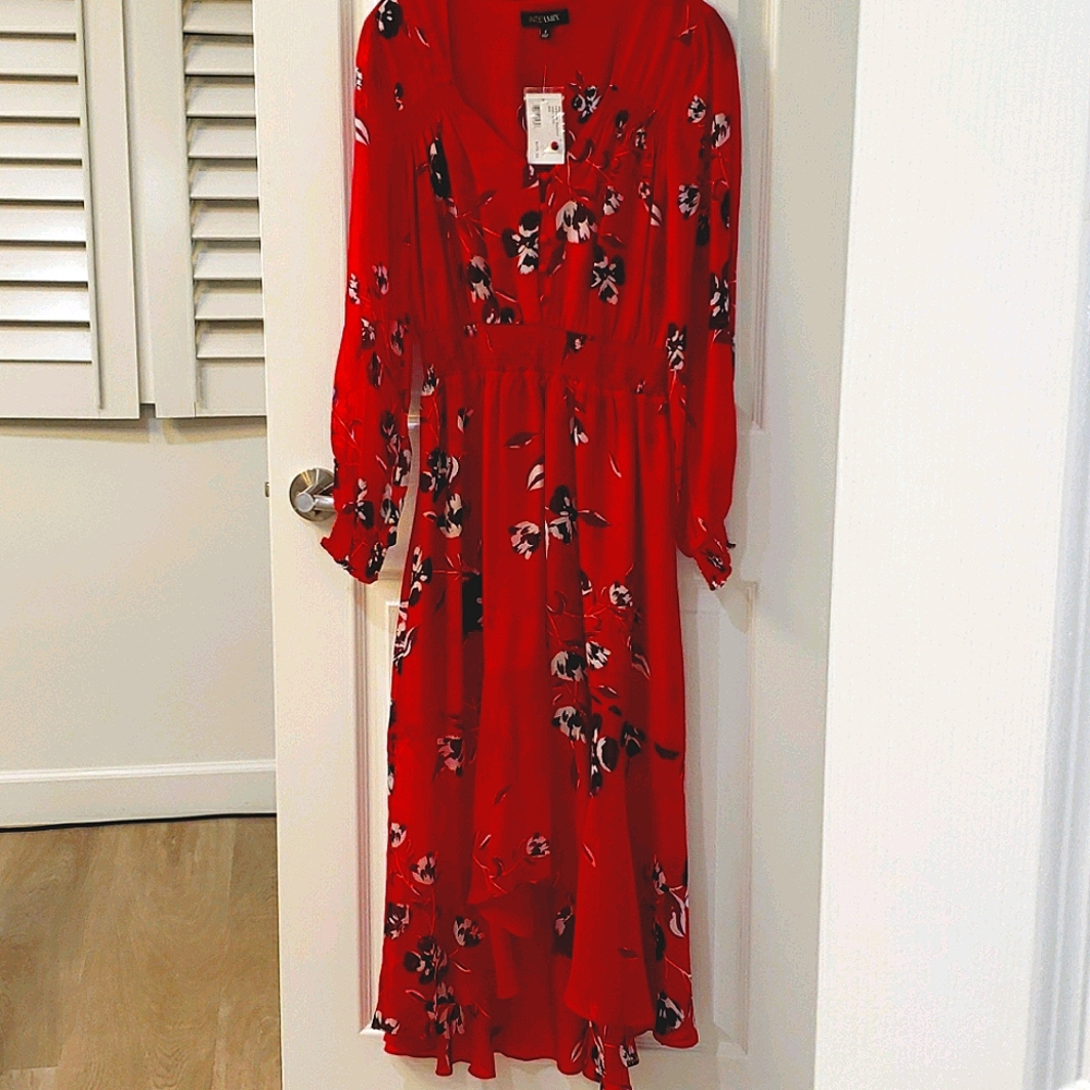Intermix floral silk dress